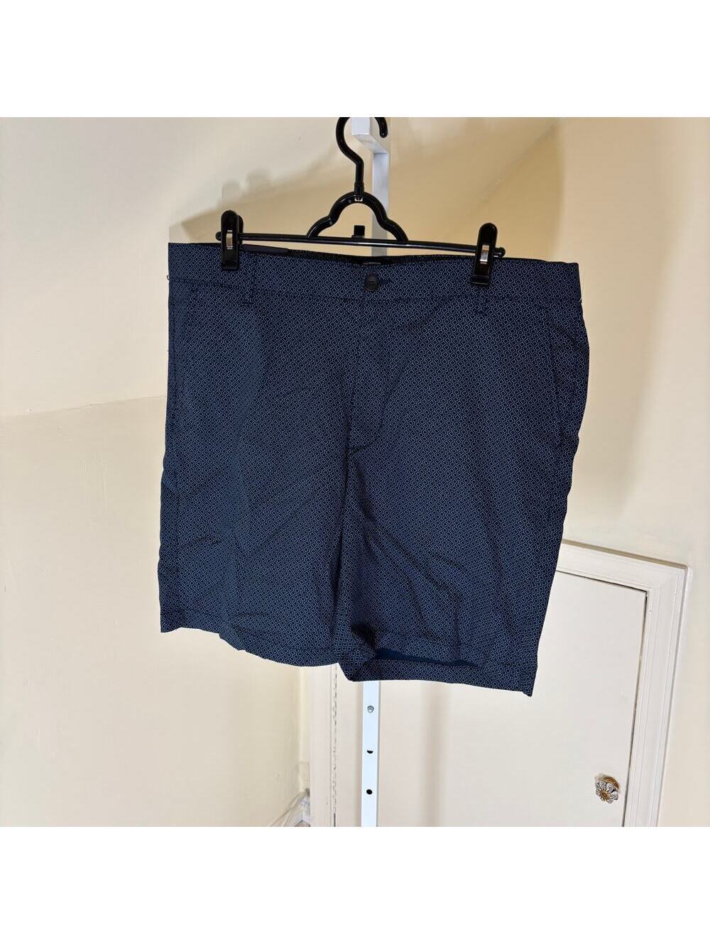 Ben Sherman The Original NWT Men's Regular Blue Golf Diamond Print Shorts 38W